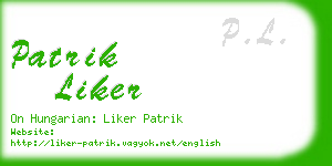 patrik liker business card